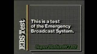 SuperStation WTBS EBS Test, September 26, 1985