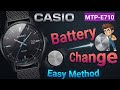 How to Change Casio MTP-E710 Watch Battery Safely | Beginner Friendly Guide