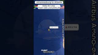 Johannesburg to Atlanta| Live Flight Tracker |Delta Air  liens| #flight #airplane #aviation #travel