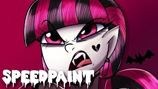 Shadow Draculaura |MONSTER HIGH SPEEDPAINT