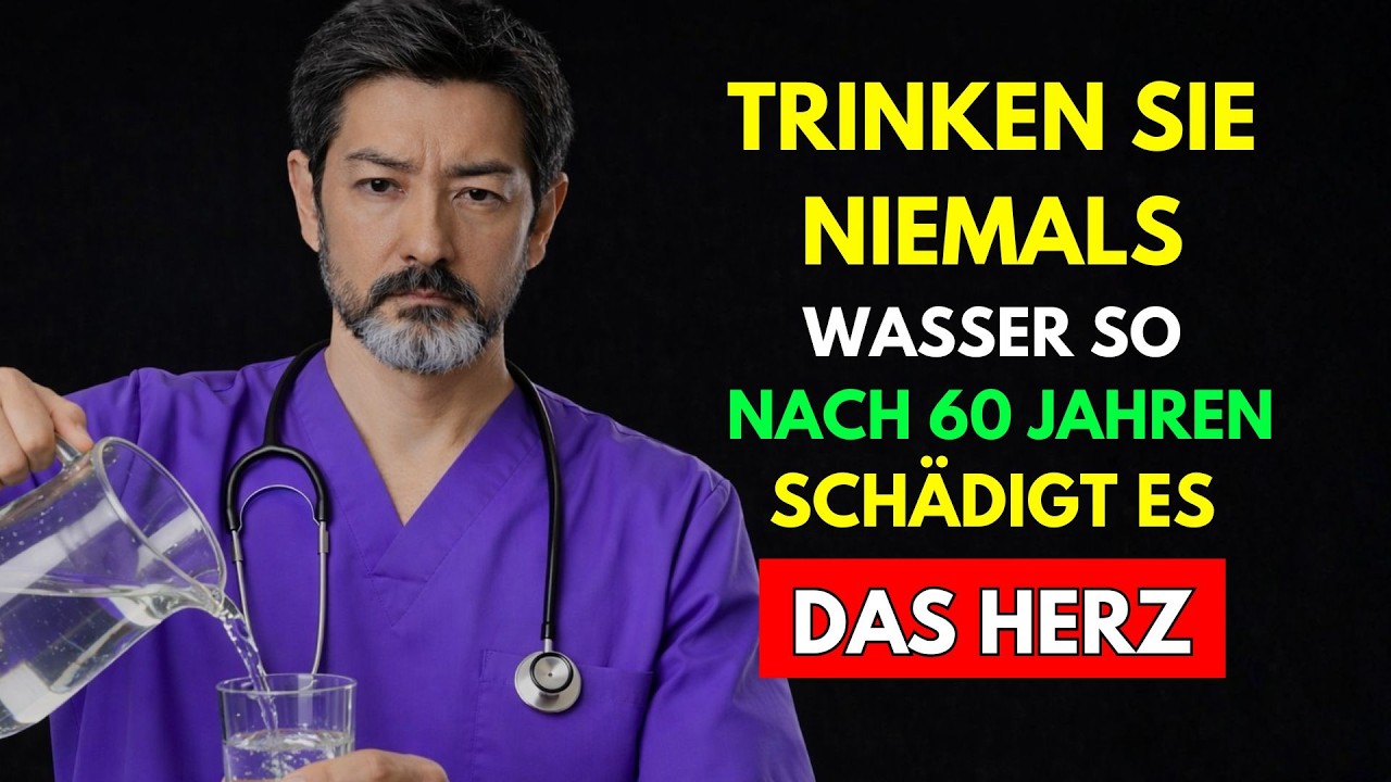 Kardiologen WARNEN: Trinken Sie nach 60 Wasser niemals auf diese Weise