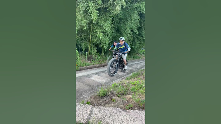 Uphill + stairs, electric mountain bike is so fierce! #ebikelife #emtb #mtblife #fatebike #emtblife