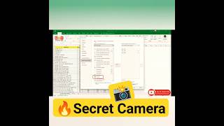 📷Amazing Excel Camera Tool | 📷How to use hidden camera tool in Excel | Hidden Camera