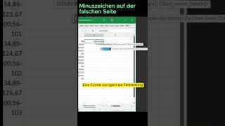 Excel erkennt dein Minuszeichen nicht? 🤔