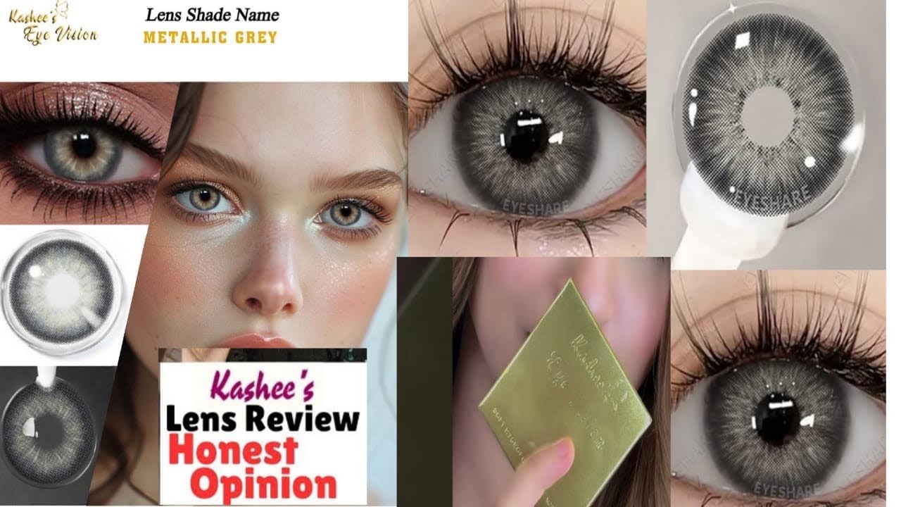Kashee’s Eye Vision 😍Lens Shade/ METALLIC GREY|Review +Opinion