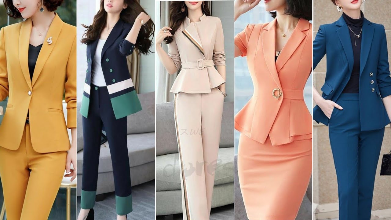 High Quality Office Ladies Black Green Blue Pink Pant Suit Trousers 2023 || Target OF Fashion