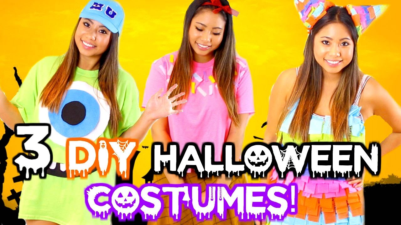 DIY HALLOWEEN COSTUMES FOR TEENS!! CHEAP & EASY 2016! - YouTube