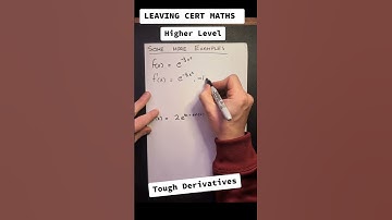 Leaving Cert Calculus - Tough Derivatives #maths #leavingcertmaths #calculus #differentialcalculus