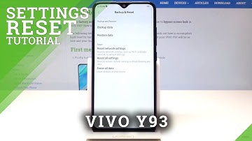How to Reset Settings in VIVO Y93 - Restore Default Configuration