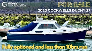 [NOW SOLD] 2023 COCKWELLS DUCHY 27 'Danae' | Motor Yacht for sale with Grabau International