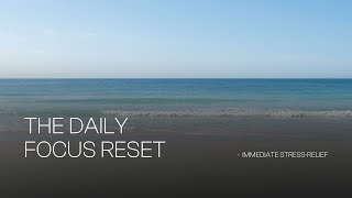 The Daily Focus Reset | immediate stress-relief