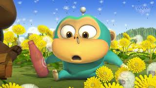 Download Lagu Dandelion 👽 Alien Monkeys - For Kids | WOW CLUB MP3