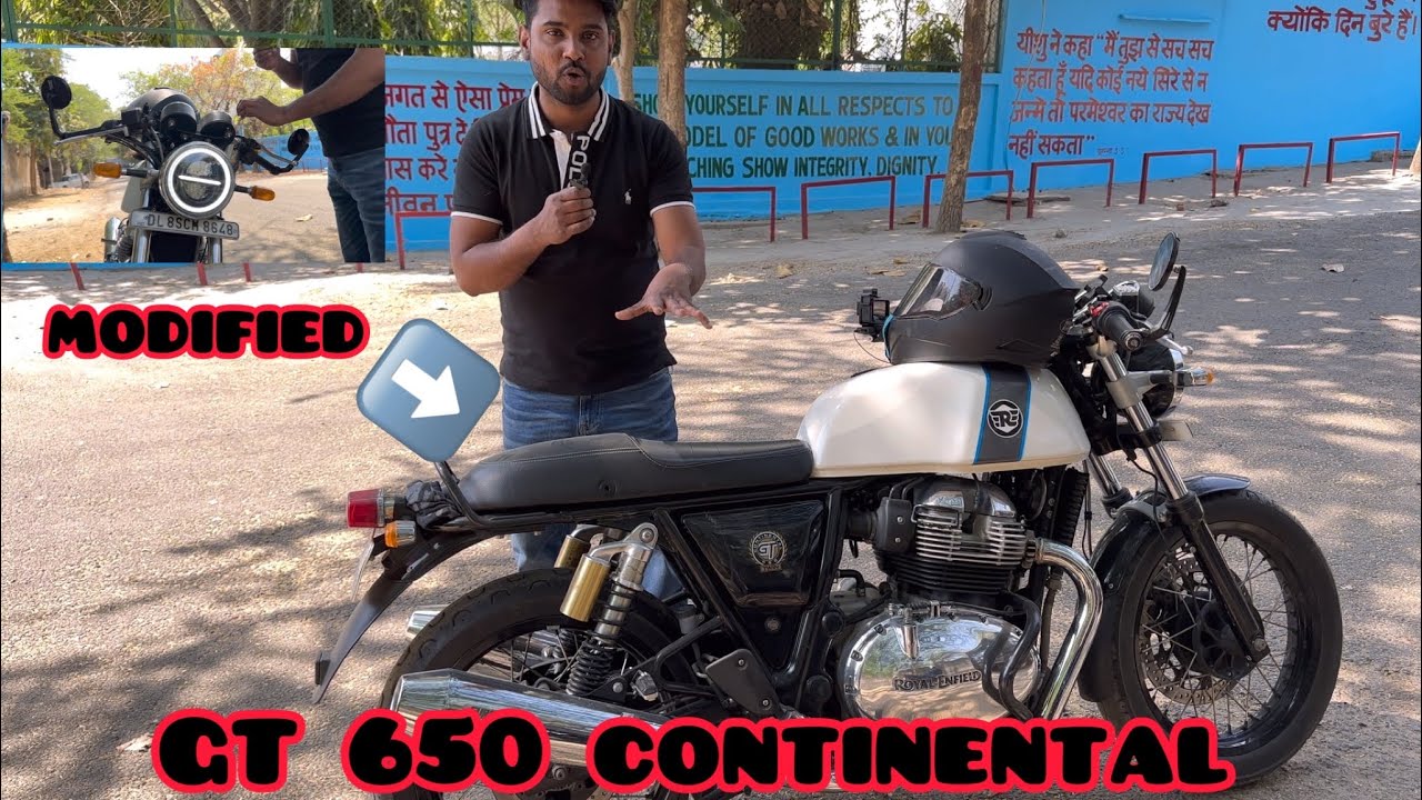 My GT 650 Continental Modified ️ GURSEWAK EXHAUST Modified junction