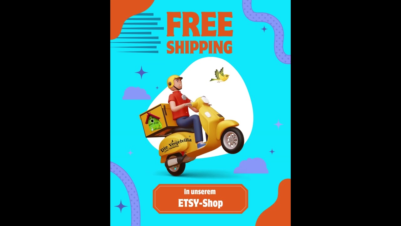 🚚✨ **Gratis Versand auf Etsy!** ✨🐦