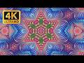 [4K] Night Music Abstract Multicolored Kaleidoscope - 3 Hours Background Party For Bar, Club