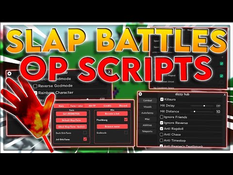 🦑👏 Slap Battles GET ALL GLOVES Script GUI:🦑 AutoFarm + Anti Ragdoll PASTEBIN 2023