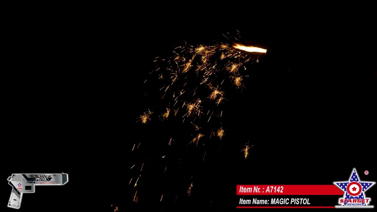 NEW FOR 2026 - A7142 MAGIC PISTOL - Starget Brand from Pyromooi Fireworks Ltd