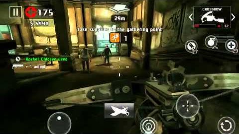 Dead trigger 2 supply run level 54 crossbow & rocket launcher iOS