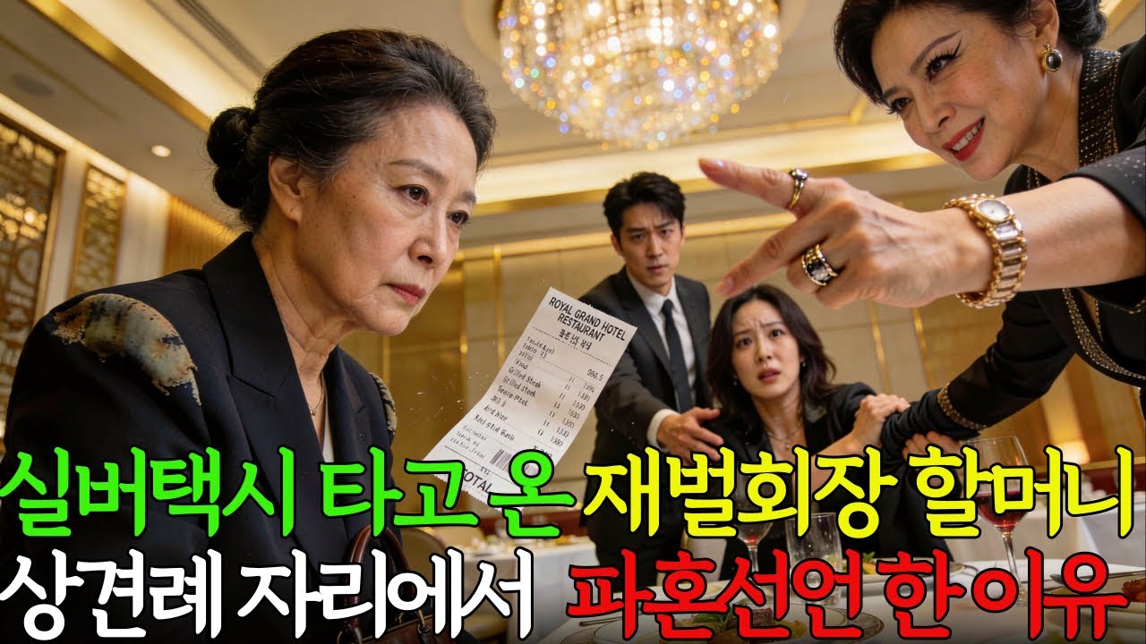 실버택시 타고 온 재벌회장 상견례 자리에서 바로 파혼선언 한 이유