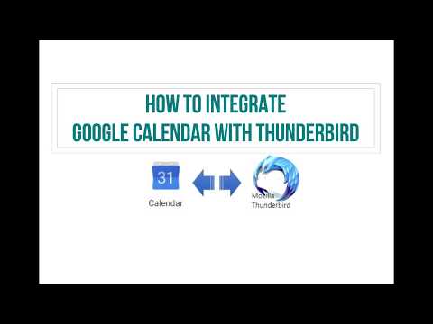 How to integrate Google Calendar with Thunderbird Email Client