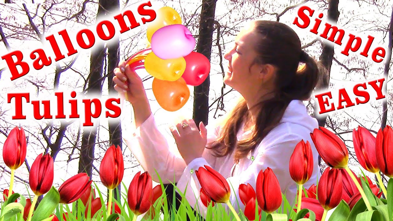 learn colors hulk How to make a Tulip from balloon easily.🌷Learn colors with balloons.