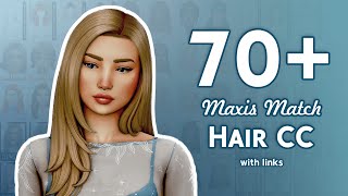 70  Maxis Match Hair CC with links | The Sims 4 Hair CC