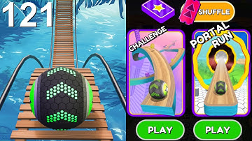 Going Balls Speedrun, Grappige Fails vs. Uitdaging, Portal Run, Race Android, iOS Gameplay 121