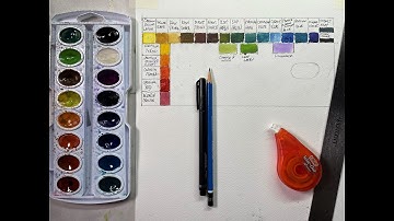 Mixing Prang Oval 16 Colors into Windsor Newton & Holbein Standard Colors - with Chris Petri