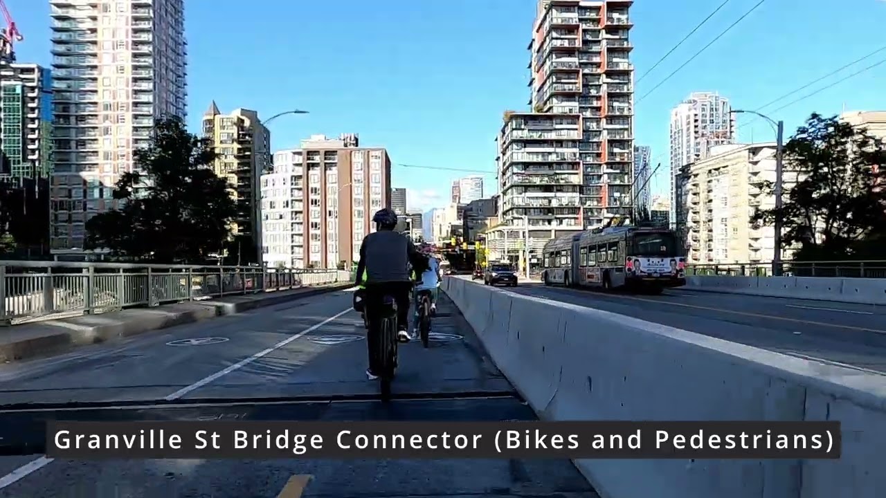 Granville Bridge for Bikes and Pedestrians - July 2025