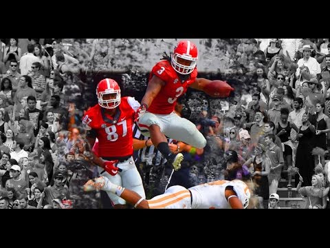 UGA Football: Todd Gurley leaps over Tennessee: 2014 - YouTube