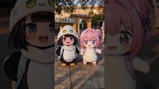 Dancing Duo!🥰 #chibi #anime #cute #funny #memes #gugugaga #doro