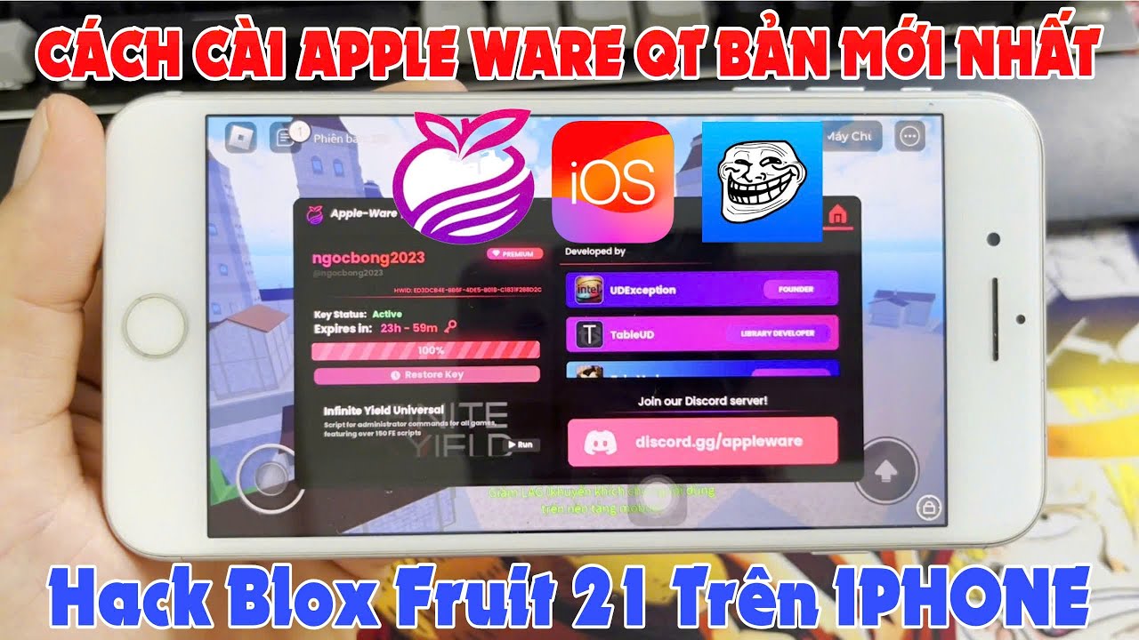 Cách Cài Apple Ware QT IOS Bản mới nhất trên IPHONE - Hack blox fruit ...