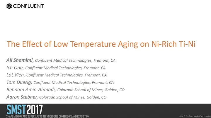 The Effect of Low Temperature Aging on Ni-Rich Ti-Ni