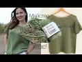 Майстер-клас літня ажурна футболка спицями із пряжі YarnArt intense linen 🌿