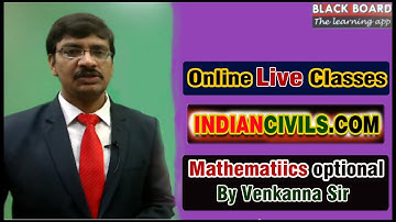 Mathematics Optional - Orientation Lecture by Venkanna sir