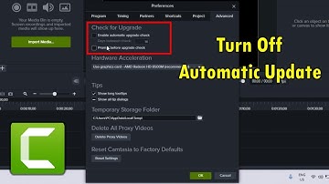 How to Disable Automatic Update in Camtasia 9 (Camtasia 2021)
