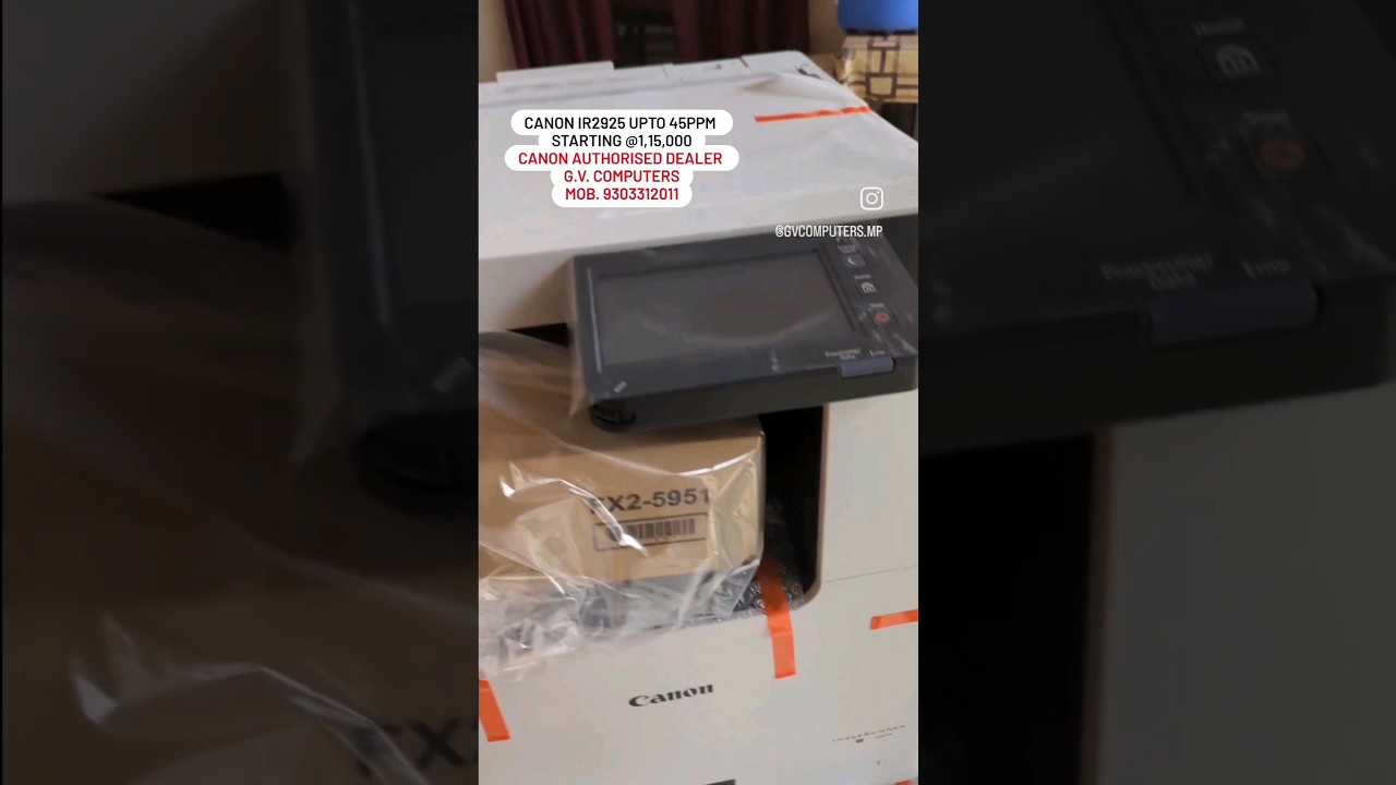 Unboxing brand new Canon iR2925 with 1 year warranty. 