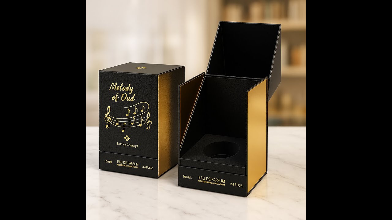 Luxury Perfume Packaging | Melody of Oud Premium Box Design