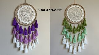 DIY Dream Catcher Wall Hanging | Home Decor Tassels | Tassels Wall Hanging | Woolen Handmade Craft