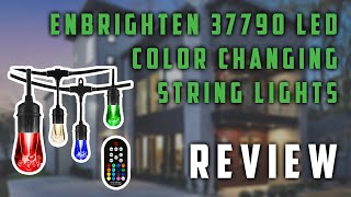 ✅ Enbrighten 37790 LED Warm White & Color Changing String Lights Review 2021