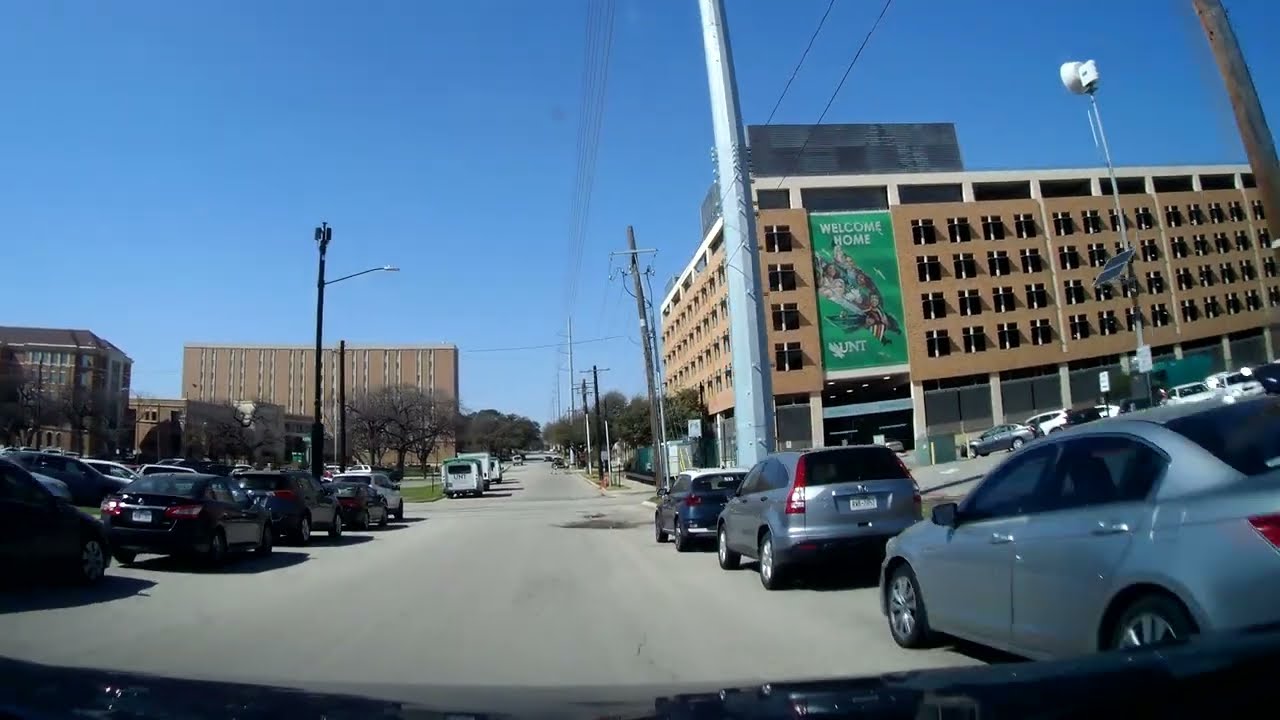 Driving University of North Texas - Denton, TX (Dash Cam)