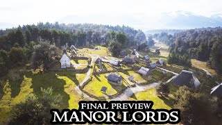 MANOR LORDS - Playthrough From Scratch LONGPLAY || DEMO 2022 || City Builder FULL Gameplay