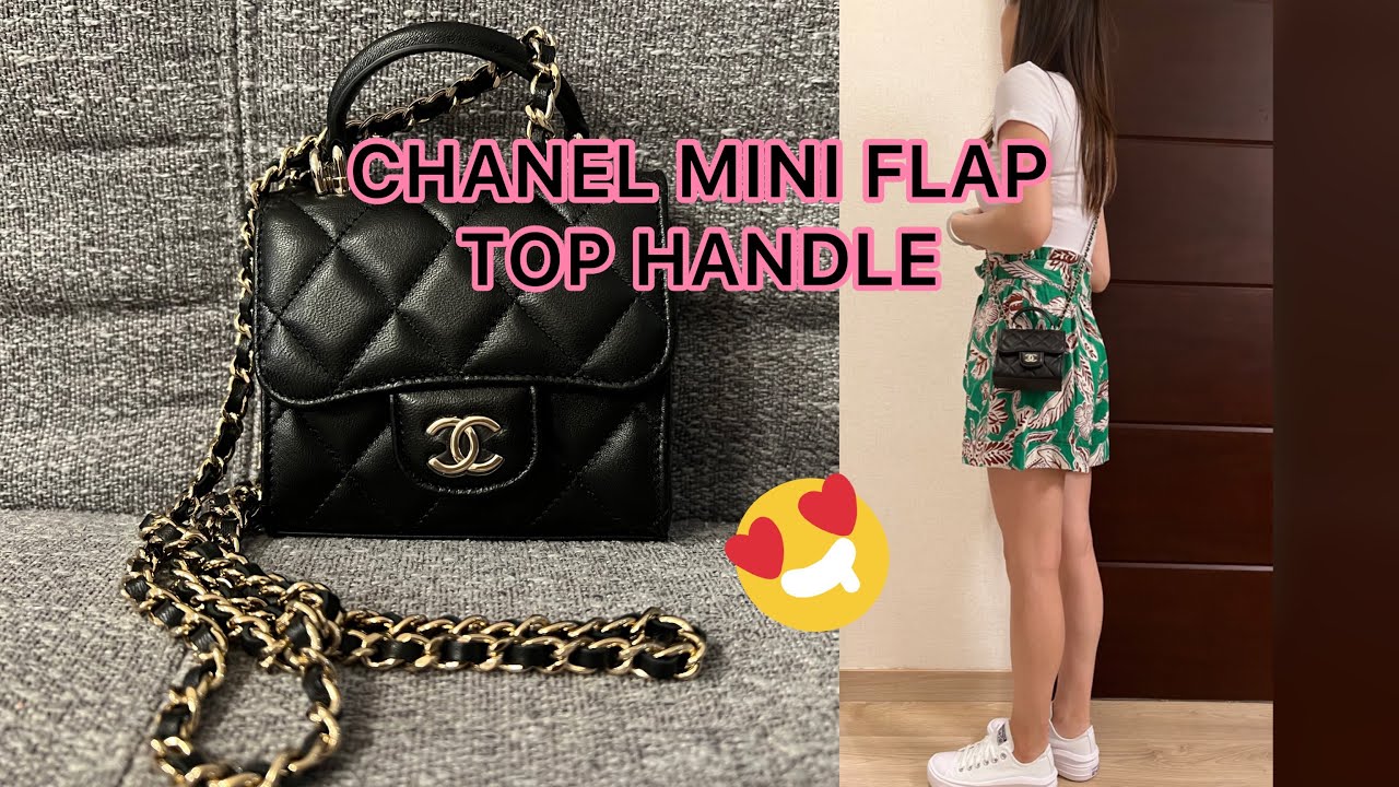 pink and green chanel purse