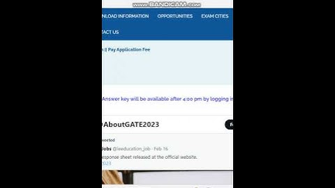 GATE 2023 Response Answer key  || #gate2023 || #gateexam ||  #2023