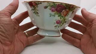 Royal Albert Old Country Roses Footed Serving Bowl