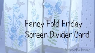 Fancy Fold Friday - Screen Divider Card