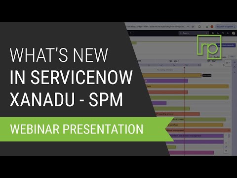What's New in ServiceNow Xanadu - Strategic Portfolio Management (SPM) - video from ResultsPositive