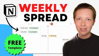 Notion for Productivity: My Favorite Weekly Spread (Free Template)