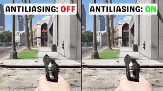 GTA 5 MSAA 8x vs 4x vs 2x vs off