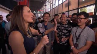 TI6 At the Event - Kaci at the Graffiti Wall